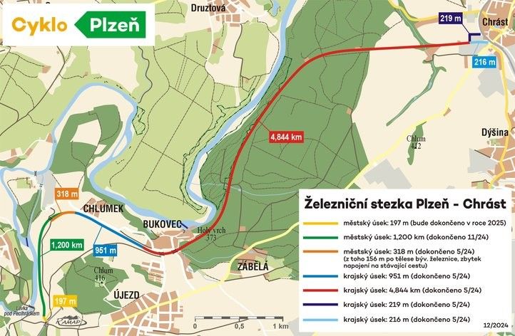 Další úsek cyklostezky je dokončen. Fotografie: R. Žáková 241220_cyklostezka_03