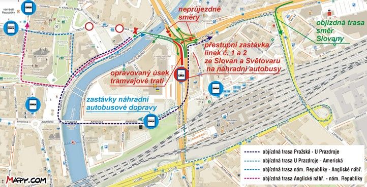 Mapa dopravních omezení 250623_Mapa_Oprava_TT_U_Jana_U_Zvonu_web