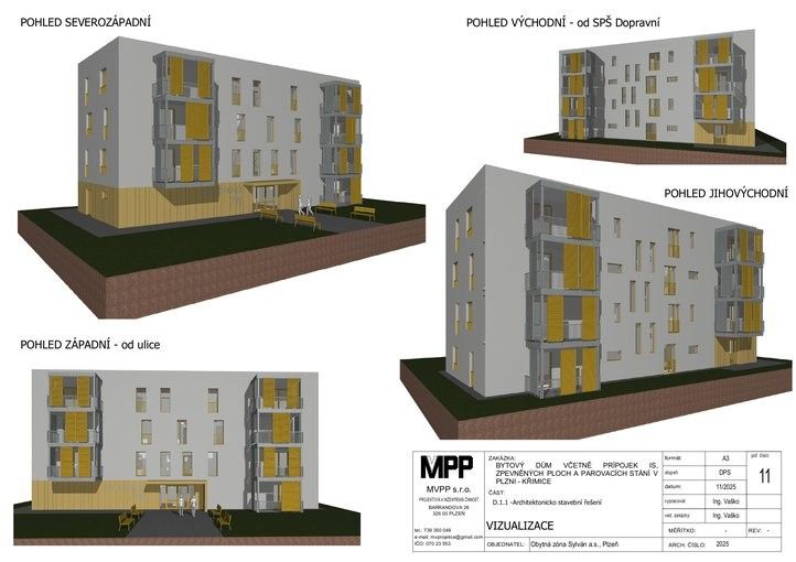 Zdroj vizualizací: MVPP s.r.o. 260618_Zahajeni_Bytovy_Dum_Krimice_3
